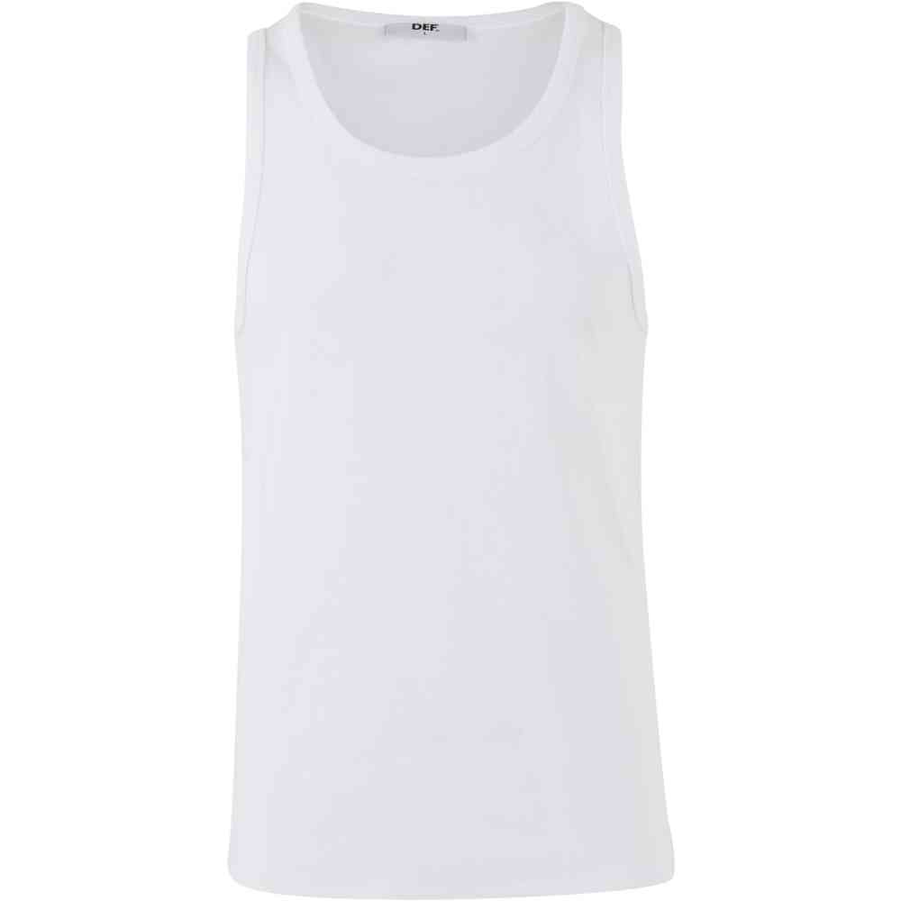 DEF - Basic 2 Pack Tanktop - Weiß/Weiß